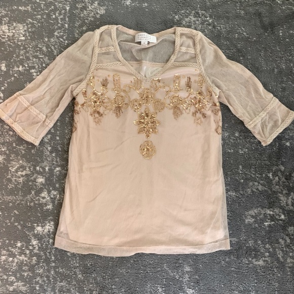 American Glamour by Badgley Mischka tunic top - Picture 5 of 8